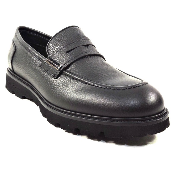 CASADEI ?? MEN\'S BLACK SOFT LEATHER COMFORT PENNY LOAFERS main image 6